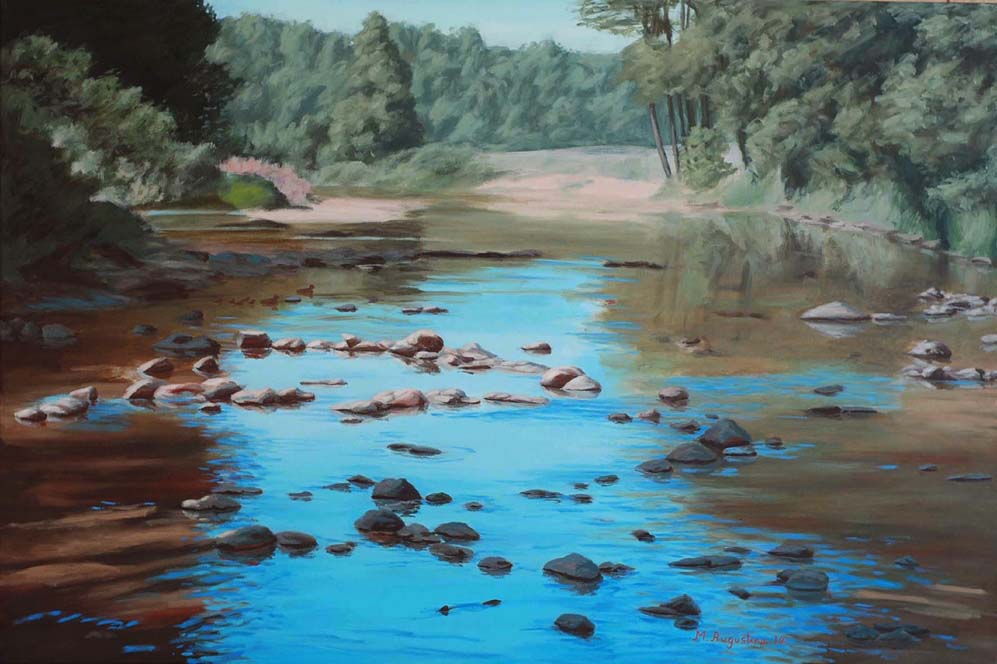 Ducks at Crystal Waters 61x91cm Sold